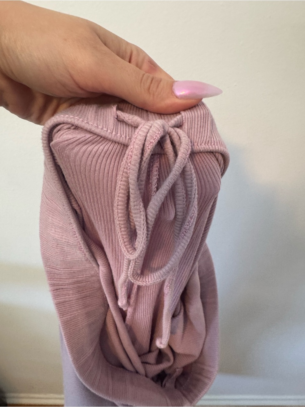 SKIMS Wide Leg Pants in Dusty Rose - Picture 4 of 5